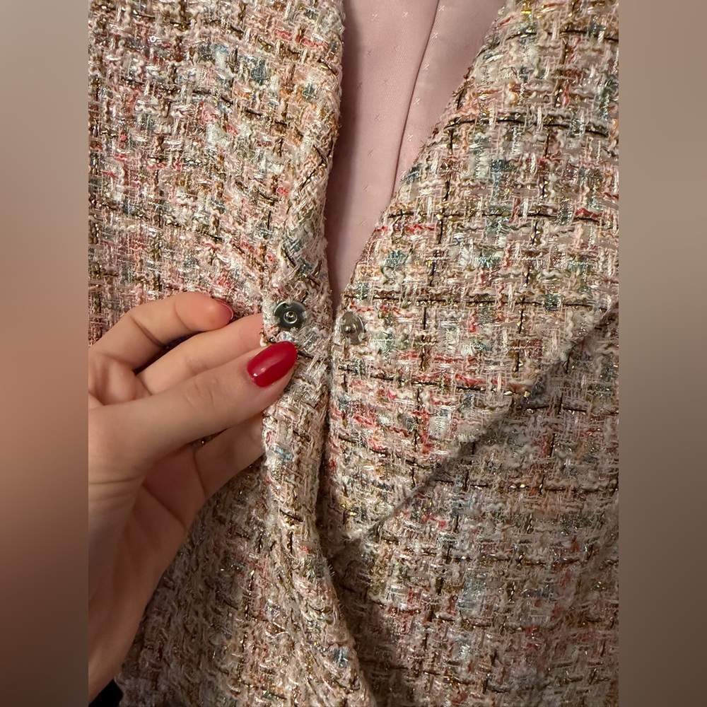 SELF PORTRAIT SIZE SMALL PINK BLAZER DRESS. - Picture 4 of 4
